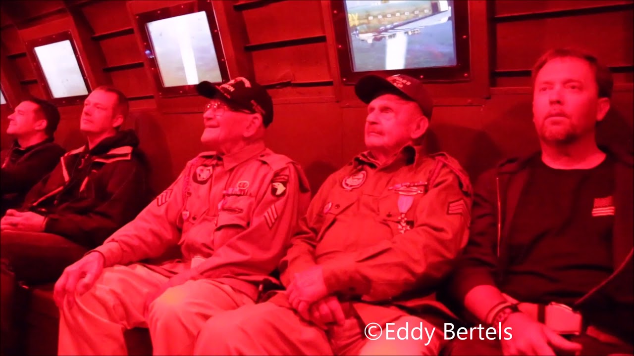 Bob Noody and Dan McBride and Dale Lindley in C47 at Dead Man's Corner Normandy 2016