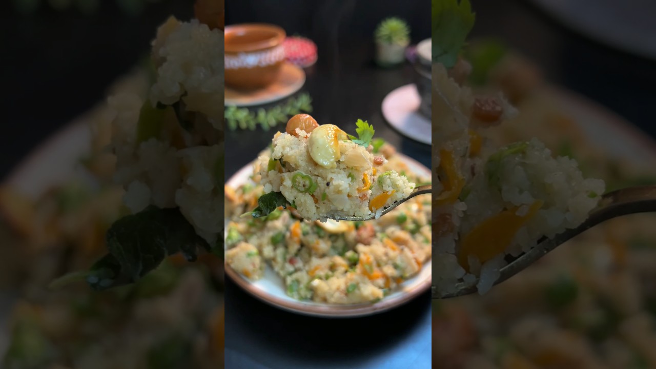 Mummy Ke Haat Vaala UPMA 💕😋 #upma #upmarecipe #eveningsnacks #eveningsnack #nashta #nashtarecipe