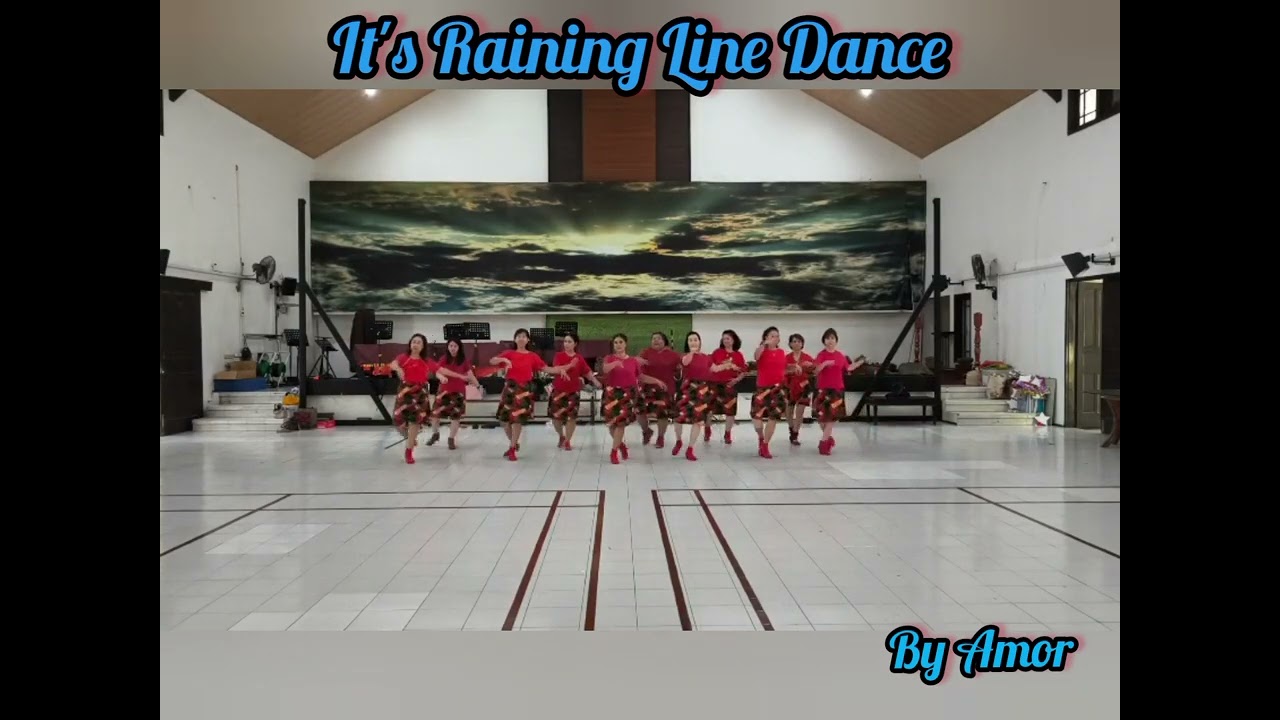 it's Raining Line Dance by Amor