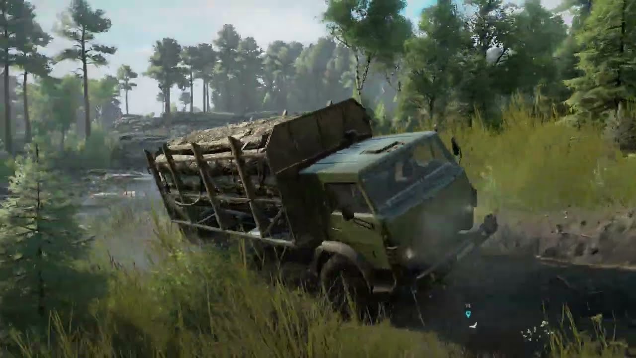 SnowRunner #Kamaz 43101 / Tajmyr/Rosja - Iwan i średnie kłody
