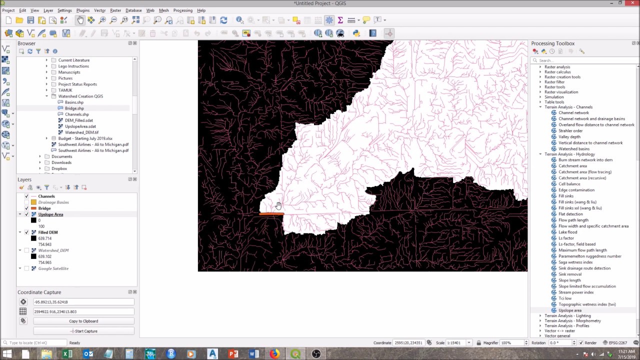 1 - Delineating Watershed in QGIS