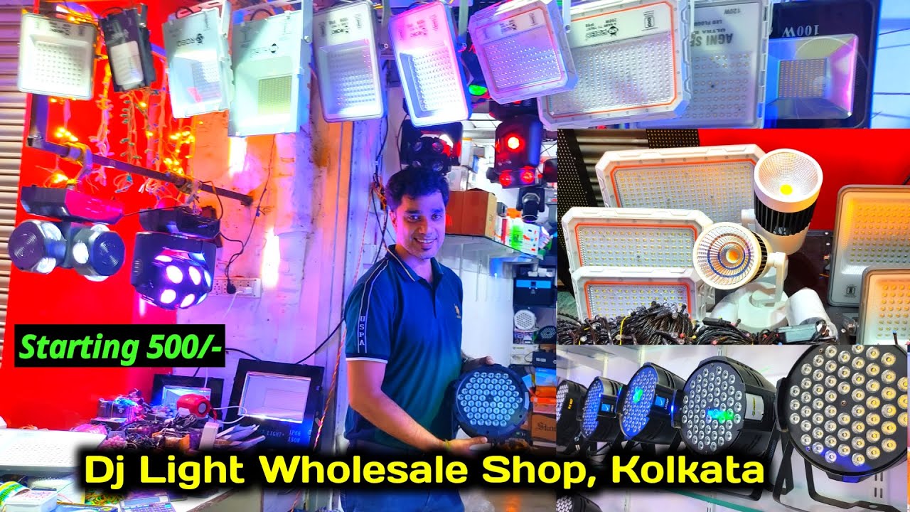 Dj Lights Wholesale Market in Kolkata / #Kolkata Best Quality Dj Light Market