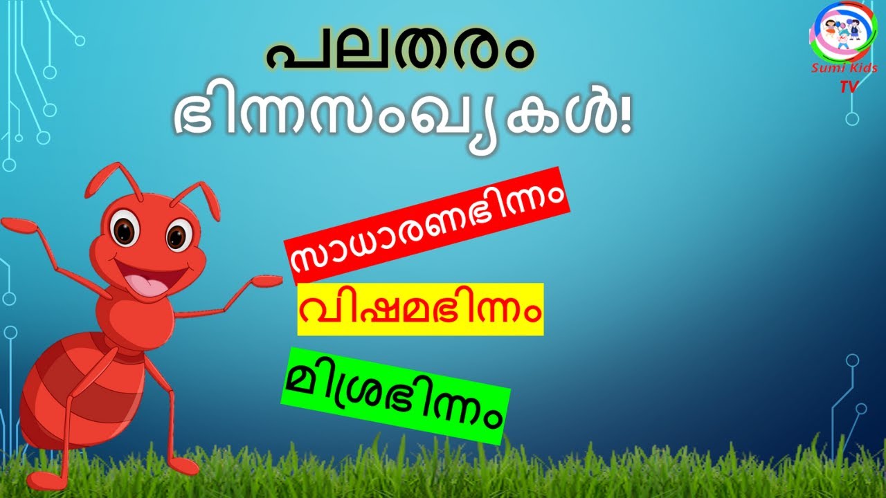 Types of Fractions | ഭിന്ന സംഖ്യകൾ | proper, improper and mixed fraction | FRACTIONS BASIC CONCEPTS