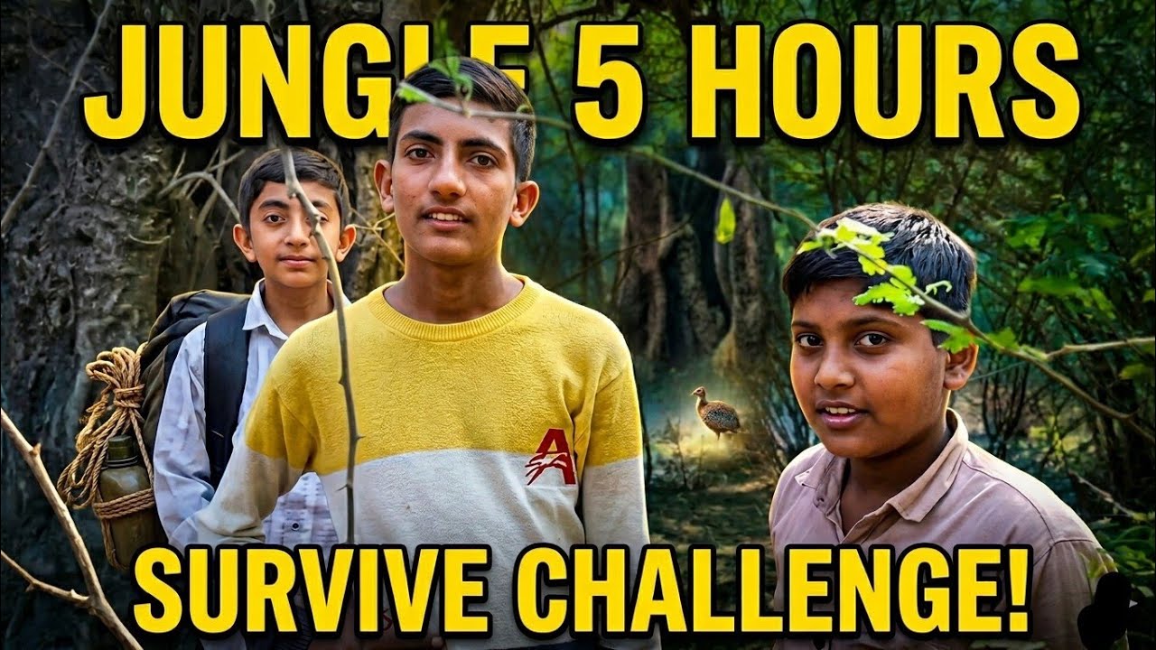 Last tu live in jungle 5 hours survive challenge I  Just 5 Hours! ||A1ADVENTURE 