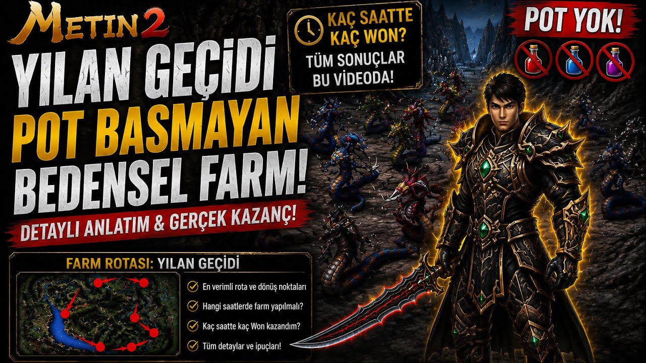 METIN2 (TR) Bagjanamu Yılan Geçidi markasız l şebnemsiz l Pot basmayan çar.