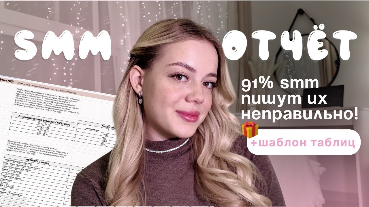 Всё про SMM-ОТЧЁТ: где писать, какие показатели анализировать, как часто? Обучение SMM