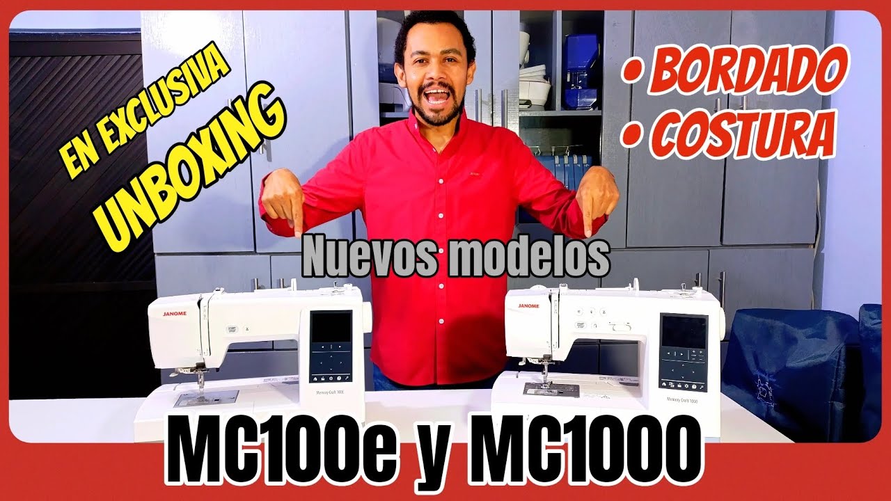 Ideal para empezar a bordar! UNBOXING PARTE 1- Bordadora Janome MC100e
