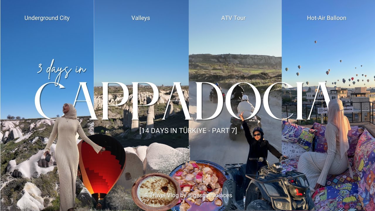 CAPPADOCIA, Hot Air Balloon, ATV Ride, Underground City, CompleteGuide - TURKEY FOR 14 DAYS - PART 7