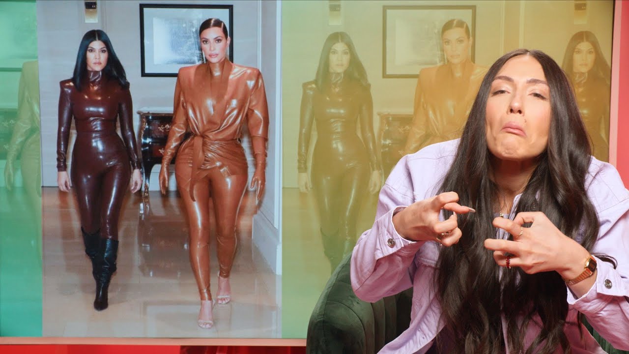 Kim and Kourtney Kardashian's very squeaky outfits