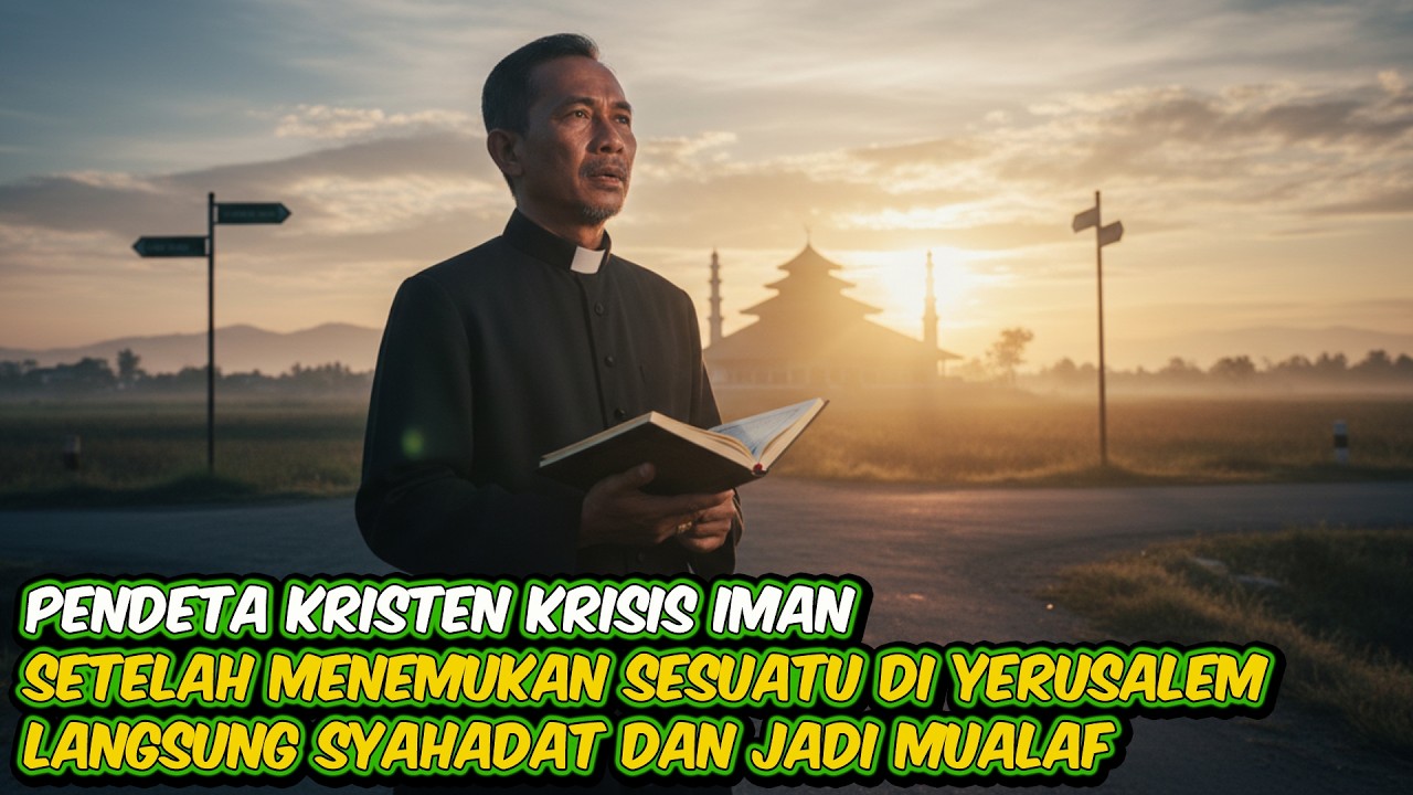 MANTAN PENDETA KRISTEN HABIS PULANG DARI YERUSALEM MALAH SYAHADAT MASUK ISLAM JADI MUALAF!