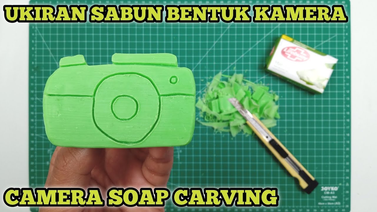 Ukiran Sabun | Cara Membuat Patung Kamera Dari Sabun | Kerajinan Dari Sabun