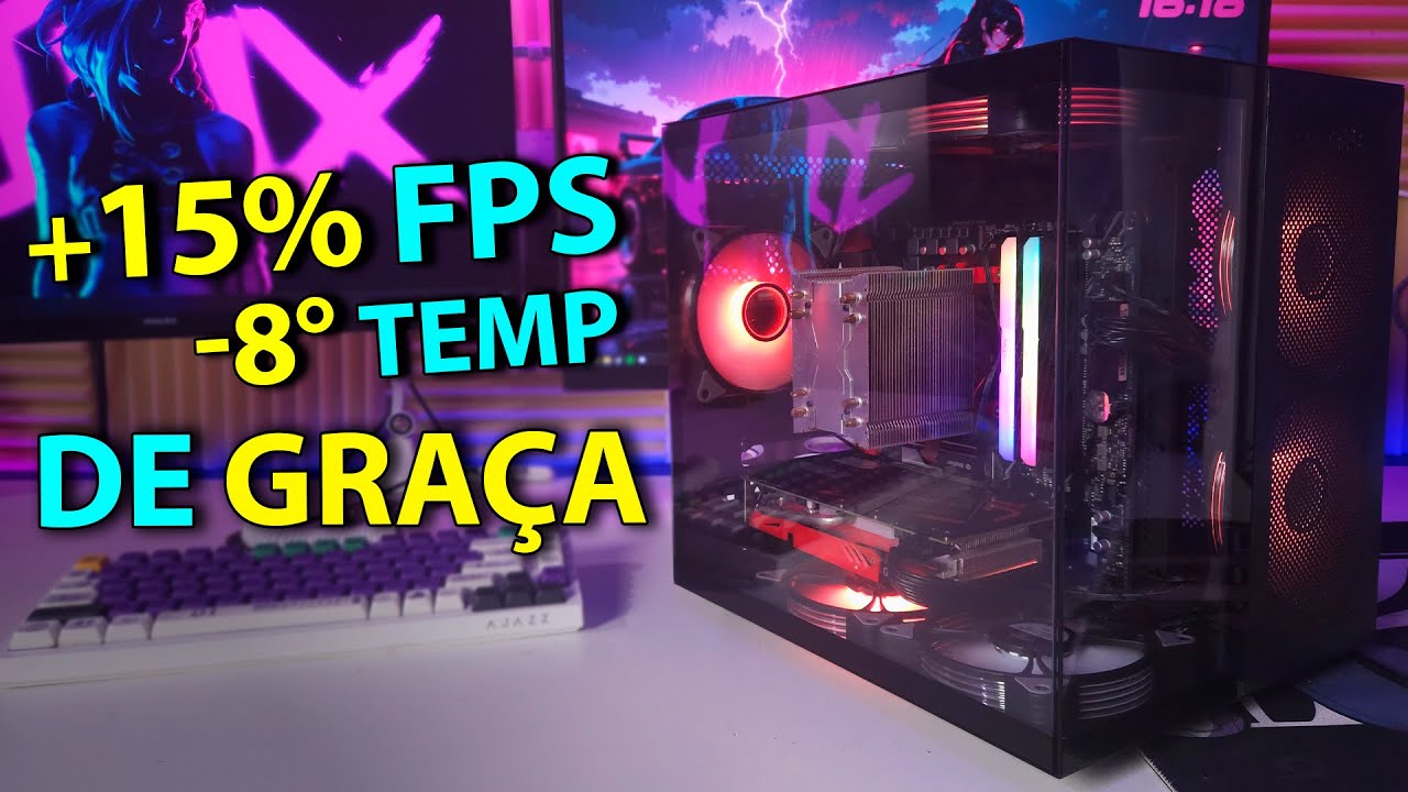Menos 8 Graus e mais 15% de FPS | Configurando a BIOS