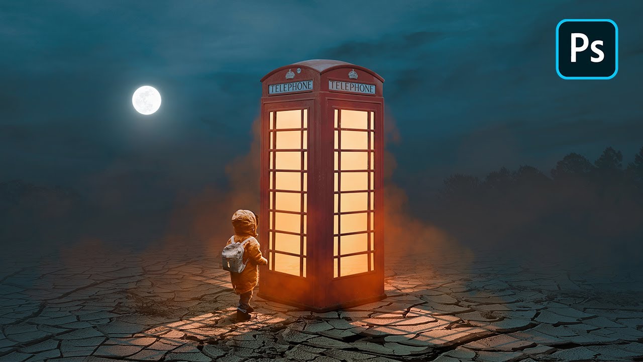 Make a Light Phone Box - Photoshop Manipulation Tutorial