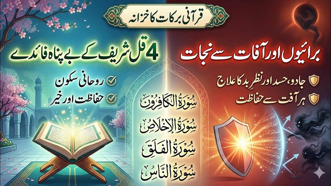 4 Qul Shareef | Powerful Quranic Protection | Surah Ikhlas Falaq Nas Kafirun@Rehanislamicreminder 