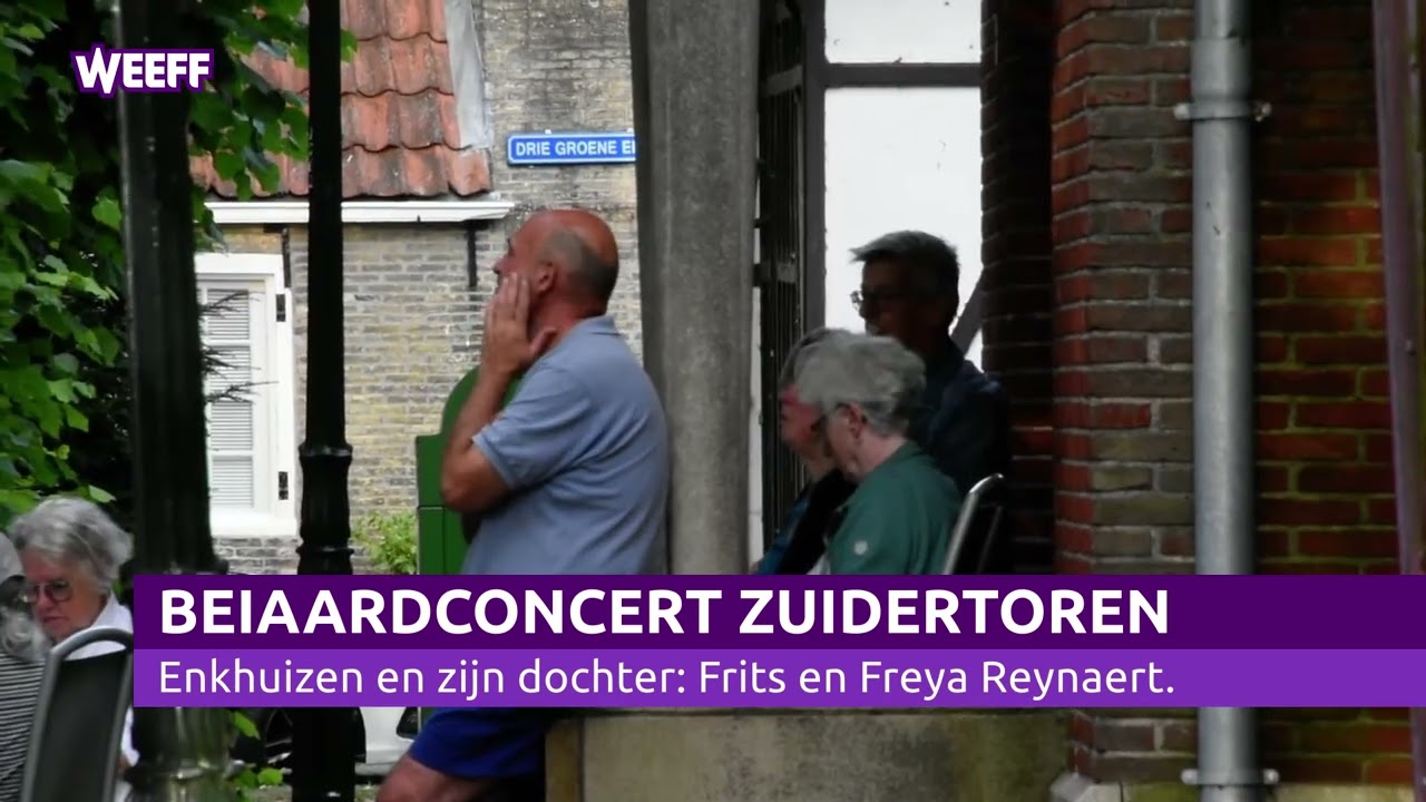 Carillon- en vioolmuziek vanaf de Zuidertoren in Enkhuizen