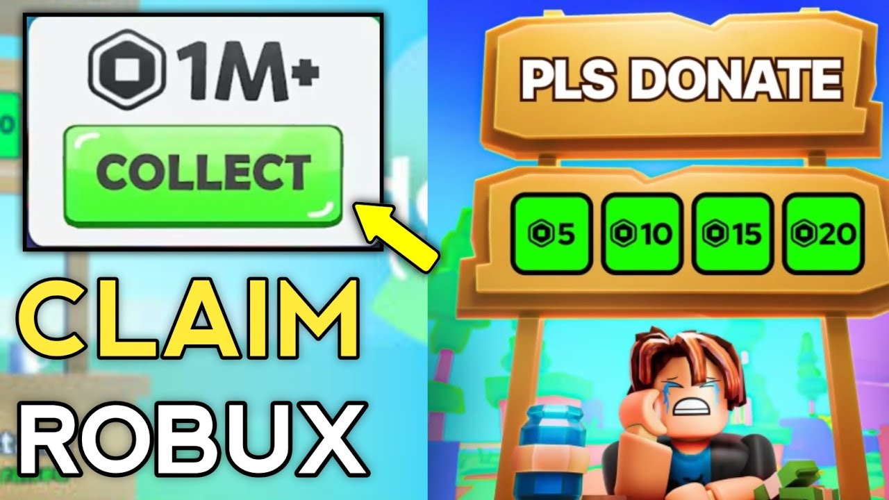 How to claim robux from please donate |  Collect Pending Robux