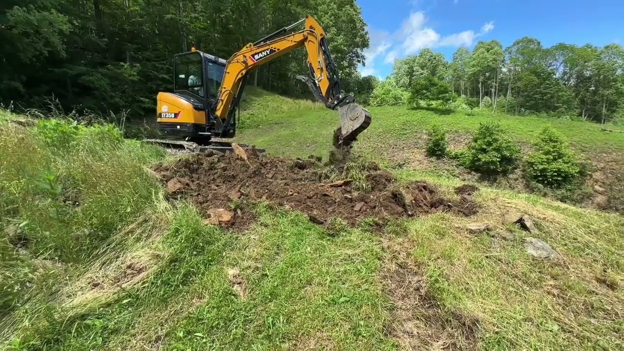 Finishing Up | SANY SY35U mini excavator