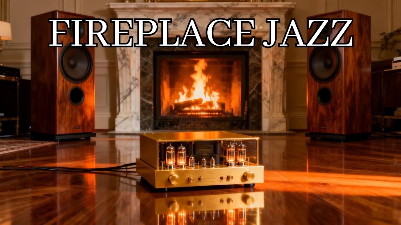 Let the Fire Set the Mood | Fireplace Jazz for Relaxing Evenings