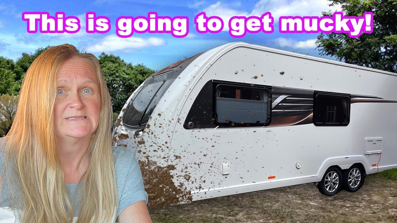 Grass Caravan Pitch in Wet March Did We Make a Mistake?