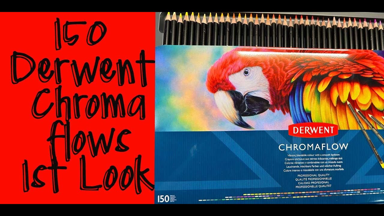 150 derwent Chromaflows, First Look and thoughts  /  Adult Colouring  / Adult Coloring