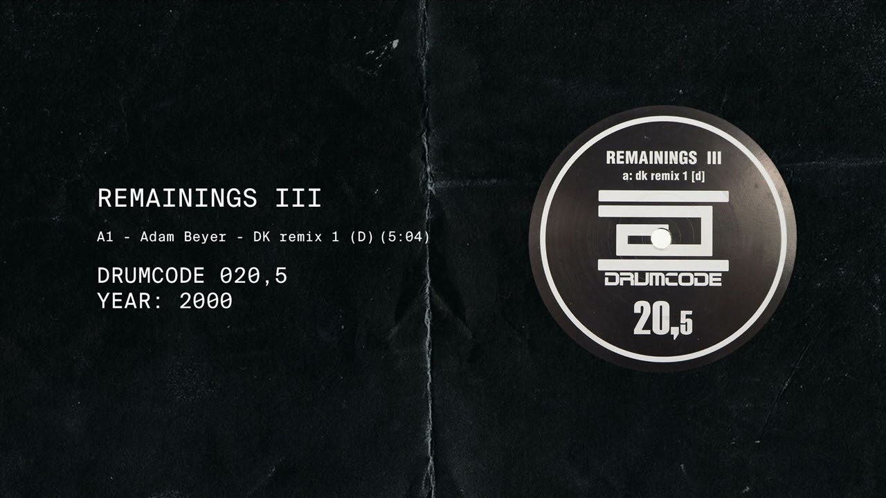 Adam Beyer - A DK Remix 1 (D) | Drumcode