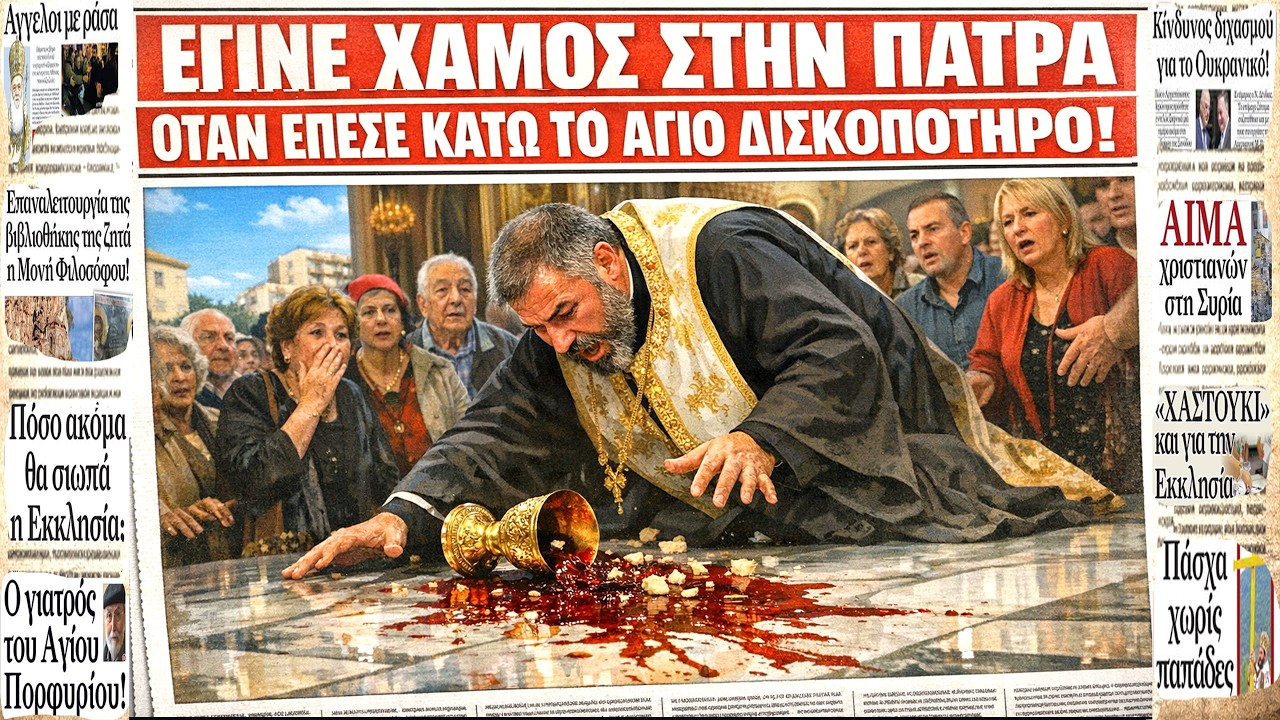 ΧΑΜΟΣ ΣΤΗ ΠΑΤΡΑ !! Δείτε τι έκανε ο Ιερέας όταν έπεσε κάτω το δισκοπότηρο και χύθηκε η Θεία Κοινωνία