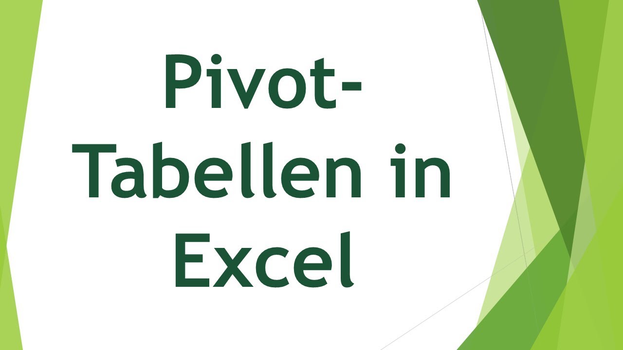 Pivot-Tabellen in Excel erstellen