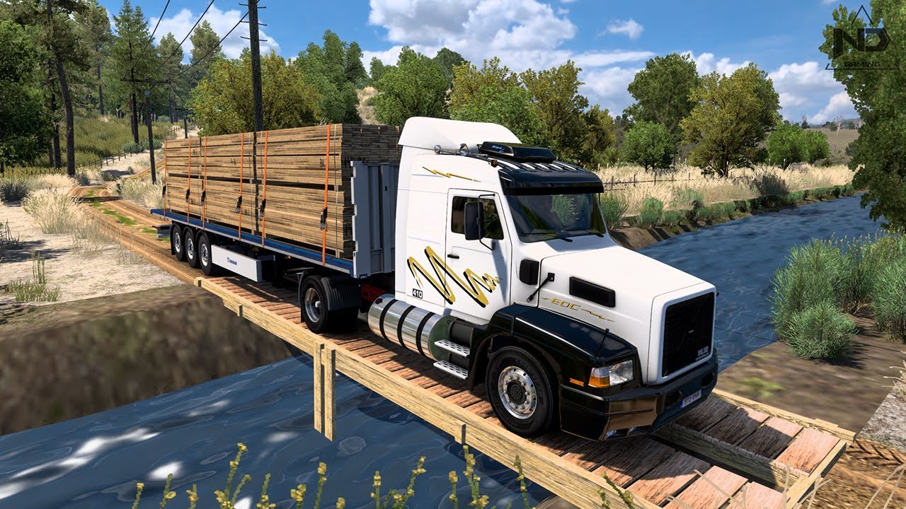 ETS2 Online - Vận Chuyển Gỗ Bằng Xe Volvo Đầu Ngao