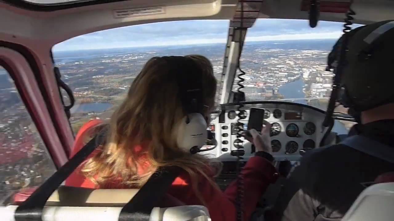 Helikoptertur över Stockholm