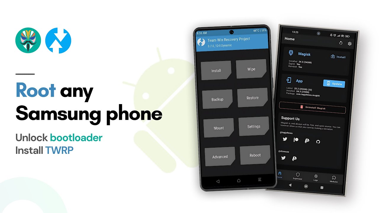 Как получить root-права на любом телефоне Samsung, установить TWRP и разблокировать загрузчик