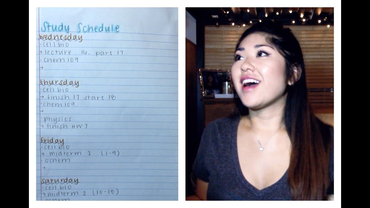 How To Make A Study Schedule | School Organization