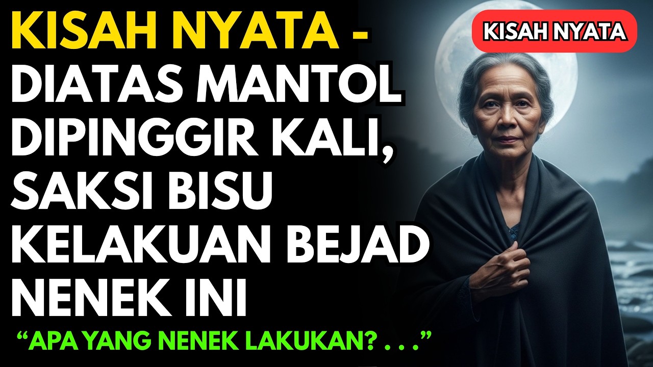 DI ATAS MANTOL DI PINGGIR KALI, JADI SAKSI BISU KELAKUAN NENEK....