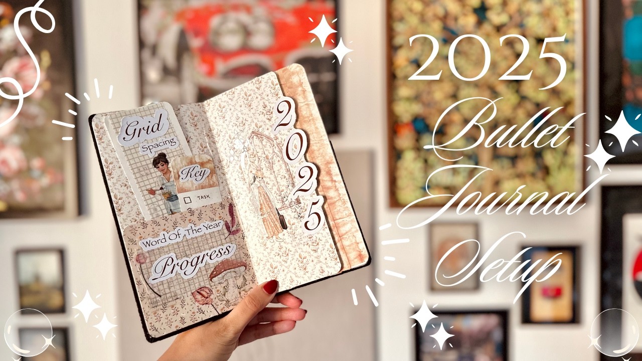 Оформляю Bullet Journal на 2025 год — создайте вместе уютную винтажную тему + РОЗЫГРЫШ! [ЗАКРЫТО]