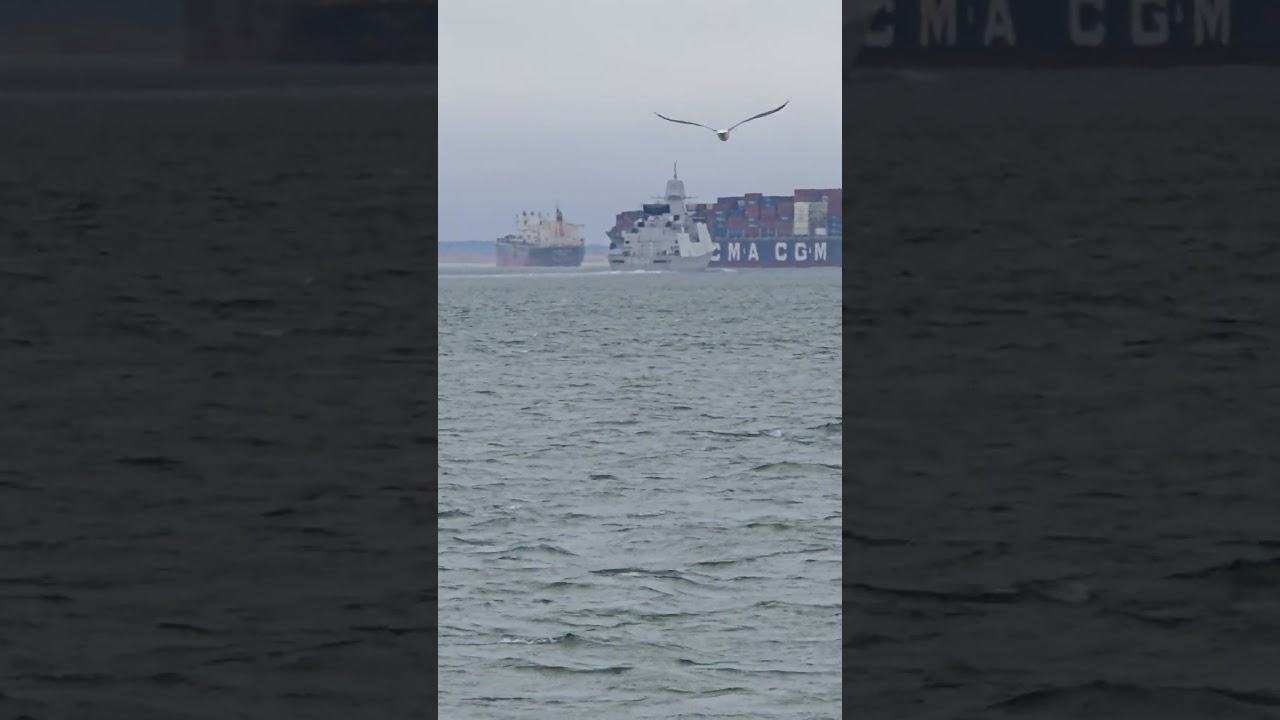 Netherlands Destroyer🌊🌊 In the Surf Outlook Beach Fort Monroe Virginia 