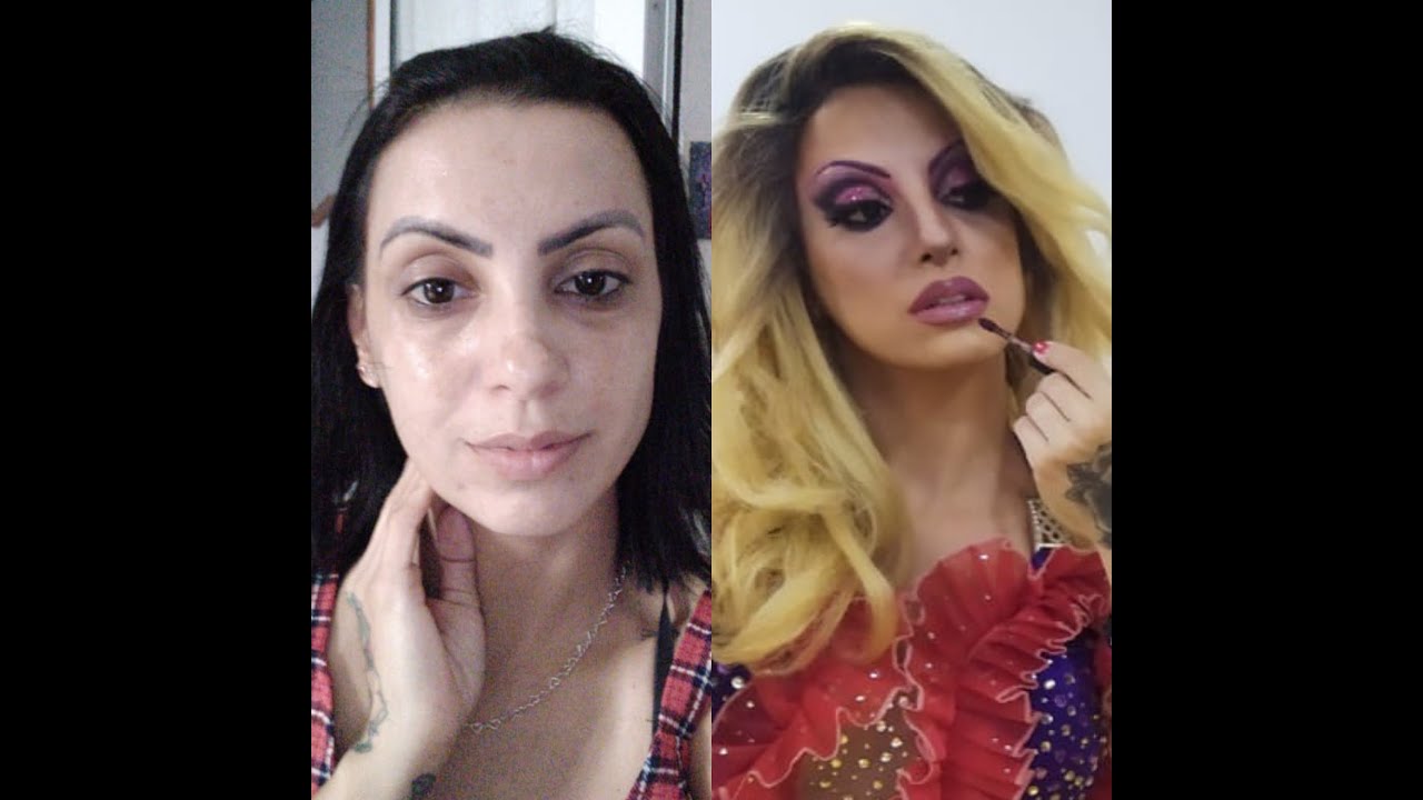 Tutorial de Mulher Para Drag Queen  Maquiagem