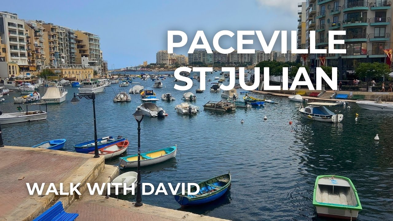 Paceville, St Julian’s 4K city walk | Malta in August walking tour
