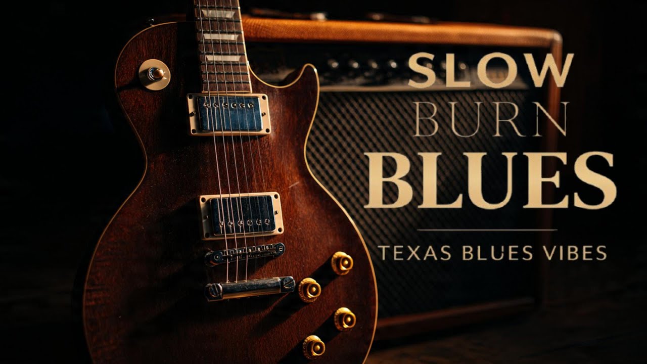 Slow Burn Blues – Midnight Guitar Instrumental | Texas Blues Vibes