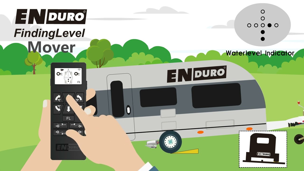 Enduro 505 FL (finding level) mover systeem met AutoSteady AS201A / AS201B Promo video Meerbeek