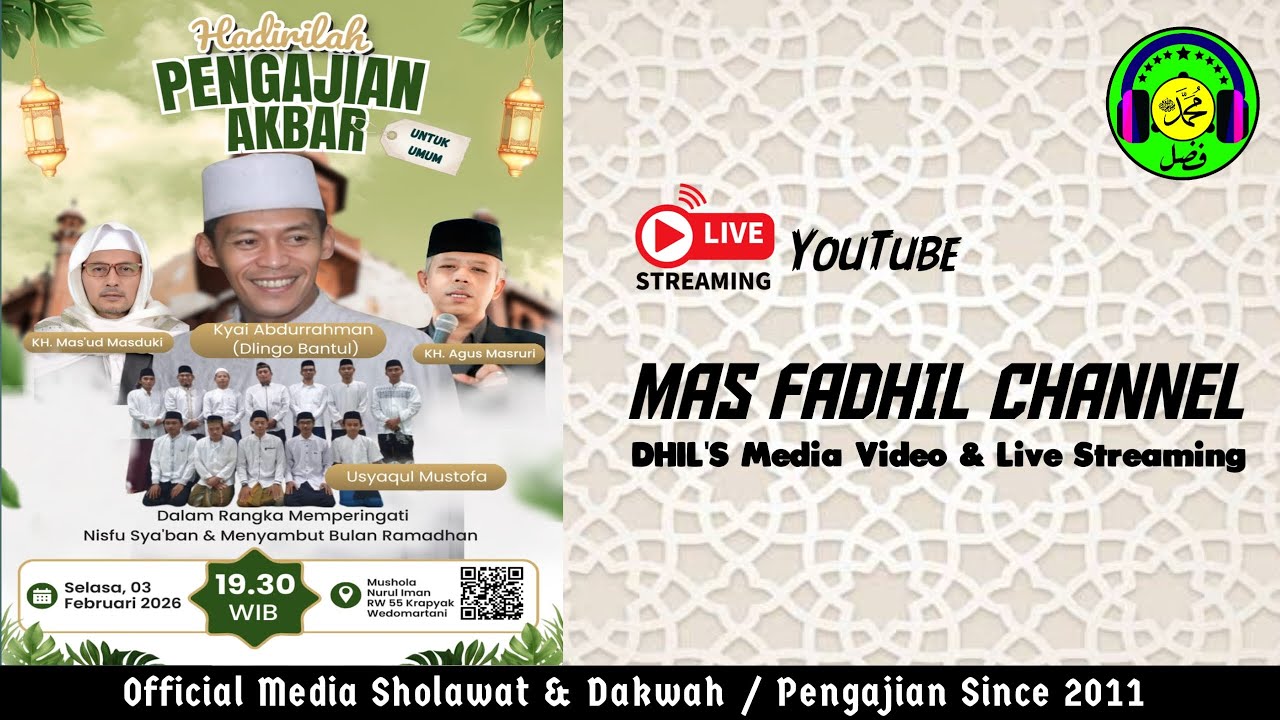 🔴🔵 PENGAJIAN NISFU SYA'BAN BERSAMA KYAI ABDURROHMAN || KRAPYAK WEDOMARTANI NGEMPLAK