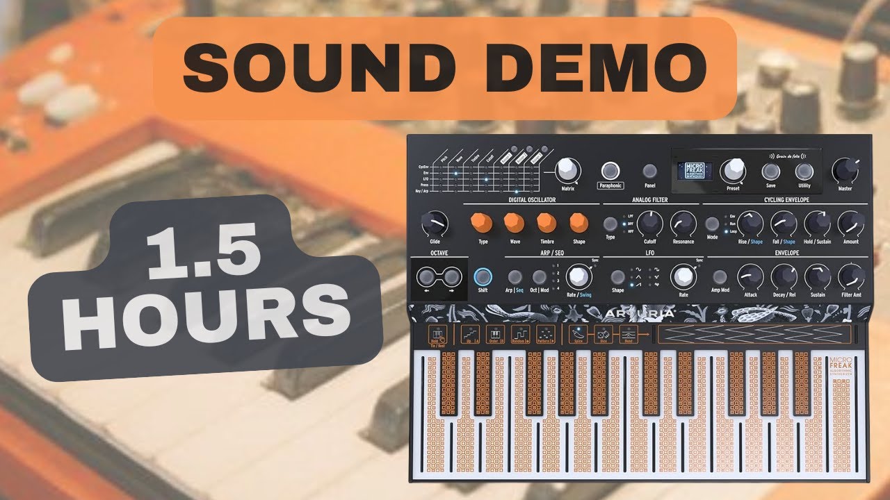 Arturia MicroFreak – 1.5 Hours Synth Exploration | Sound Demo