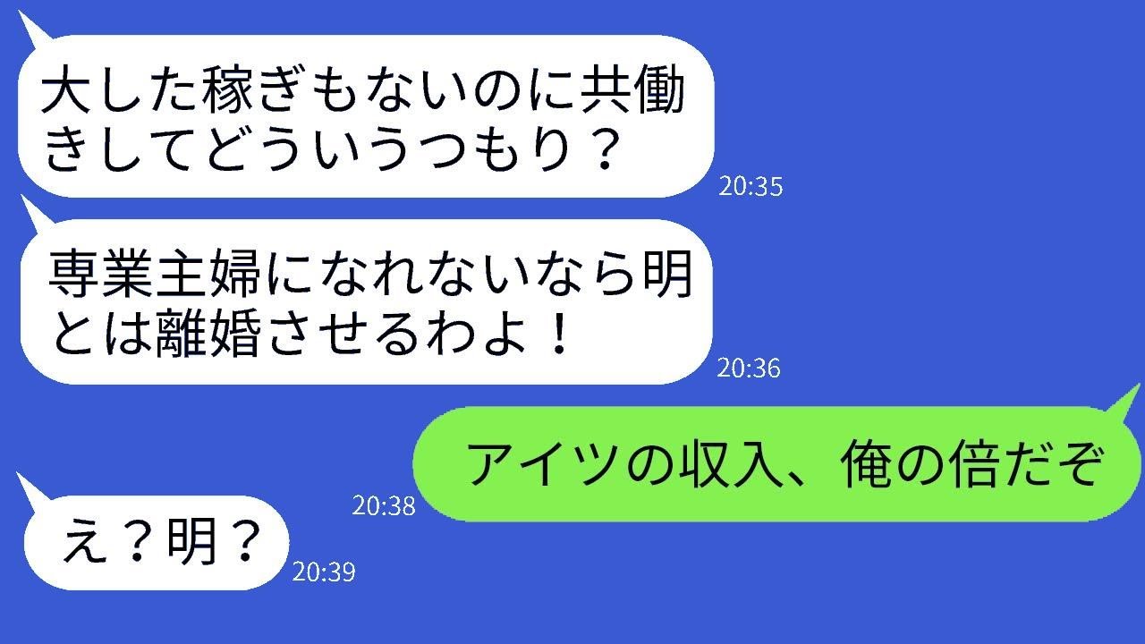 共働きの私に反対し、仕事を辞めるよう強要する姑。「専業主婦にならないなら離婚しなさい！」と、自分の価値観を嫁と夫に押し付ける姑に、ある人が怒った結果www