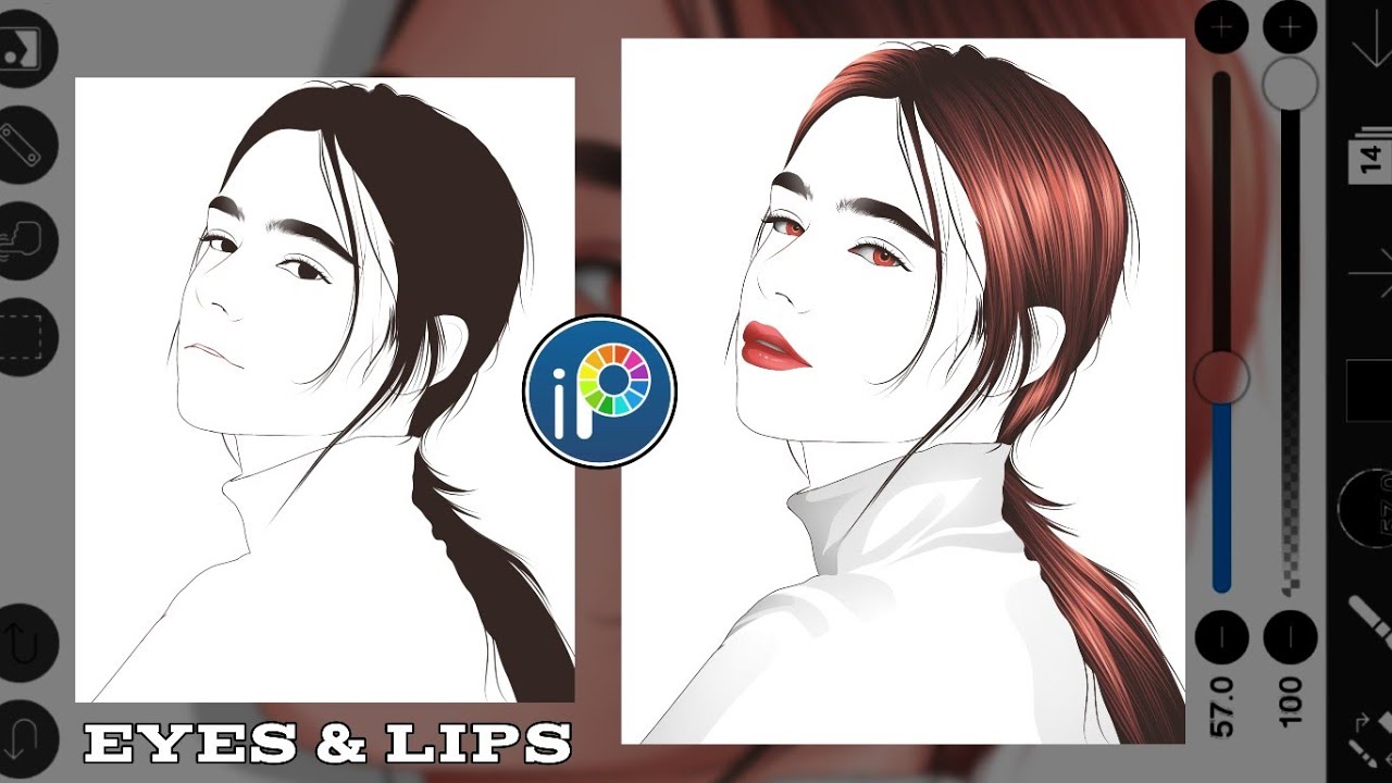 EYES & LIPS TUTORIAL (VEXEL ART) | FEATURING @DashaTaranbaby 🤍 | @ibisPaint