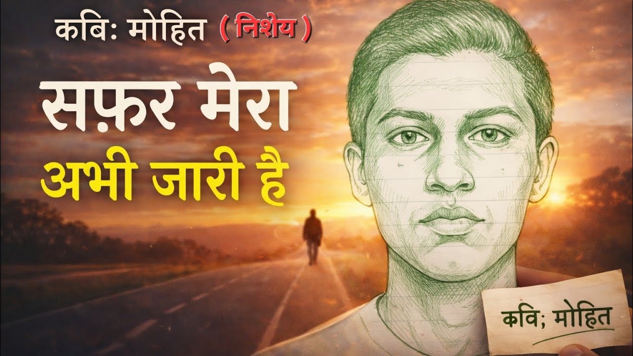 Safar mera abhi jari hai | My First Poem |Hindi Poem By Mohit Soni