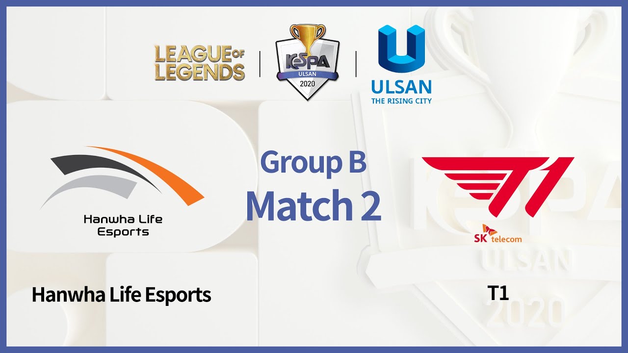 (FULL) Group B Match 2, Hanwha Life vs T1 [2020 LoL KeSPA Cup ULSAN]