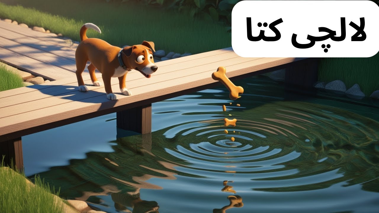 Greedy Dog story in Urdu - لالچ بُری بلا ہے In Urdu / Hindi - Moral Story for Kids #bedtimestories.