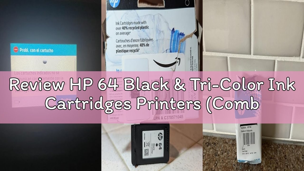 Review HP 64 Black & Tri-Color Ink Cartridges Printers (Combo Pack) | Works with Printer Series: Ins