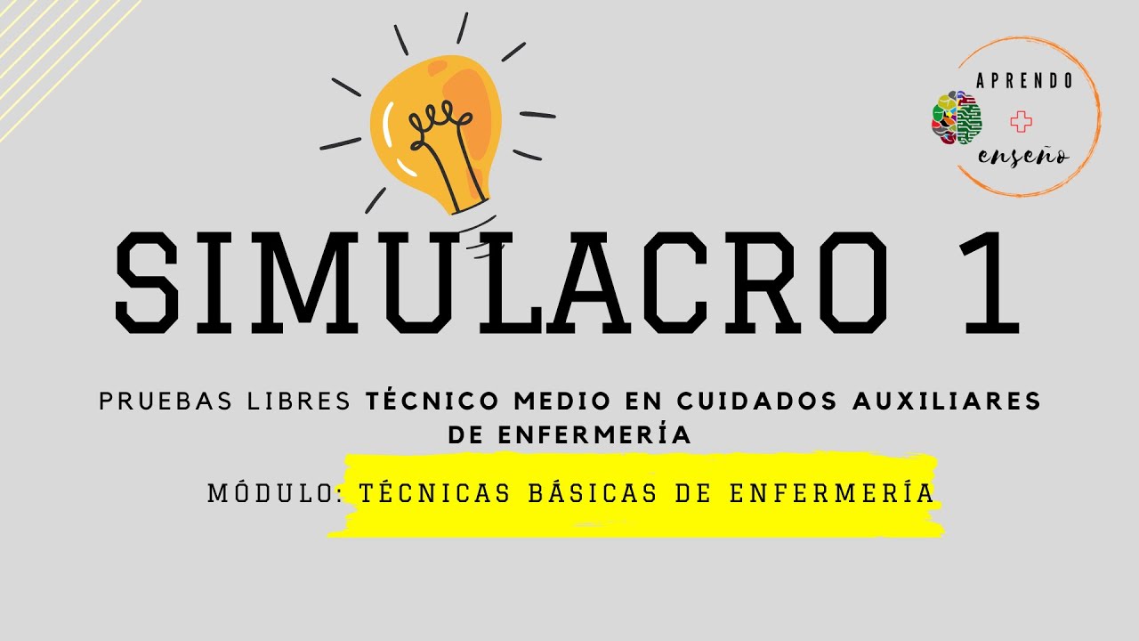 Simulacro 1. Pruebas libres TCAE, módulo TBE