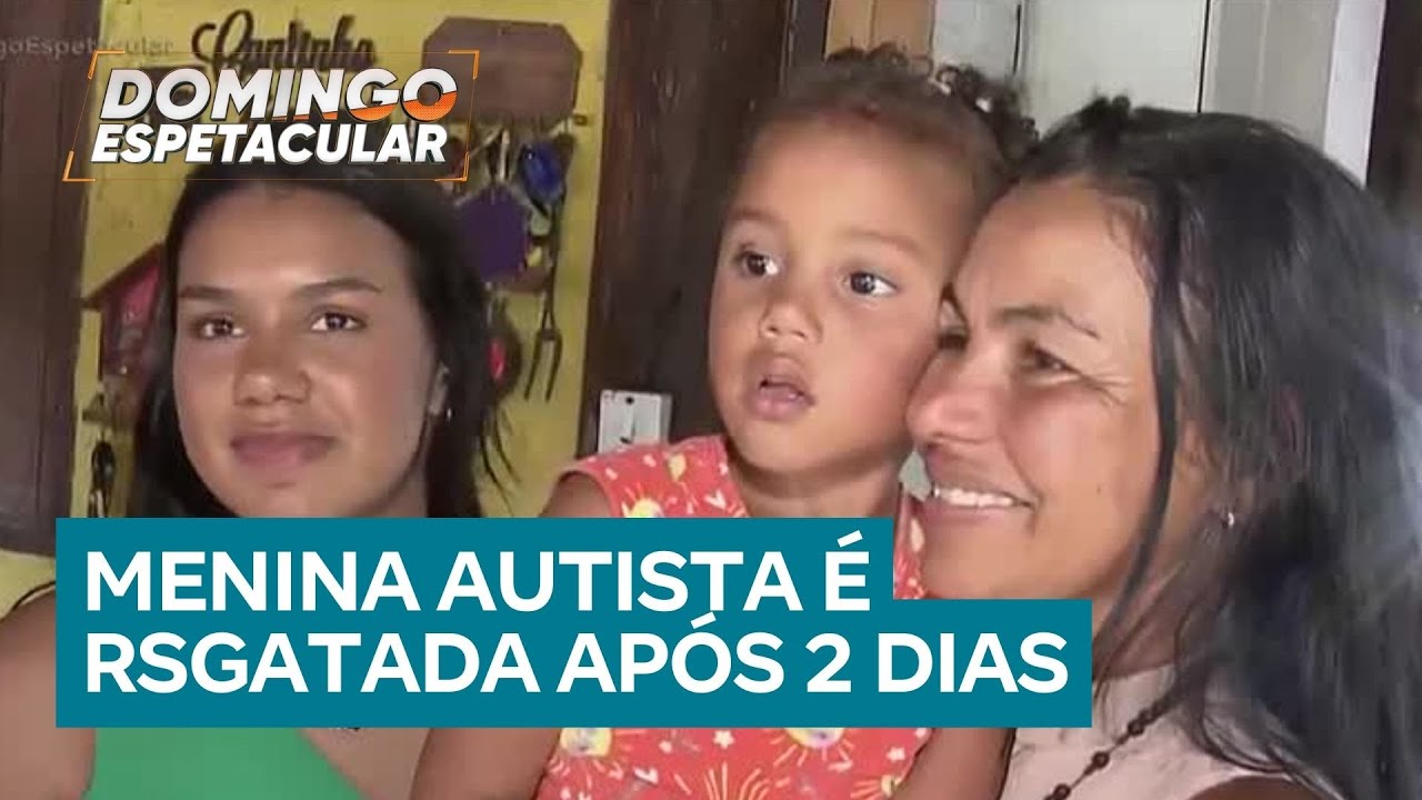 Menina autista é resgatada após dois dias desaparecida em Minas Gerais
