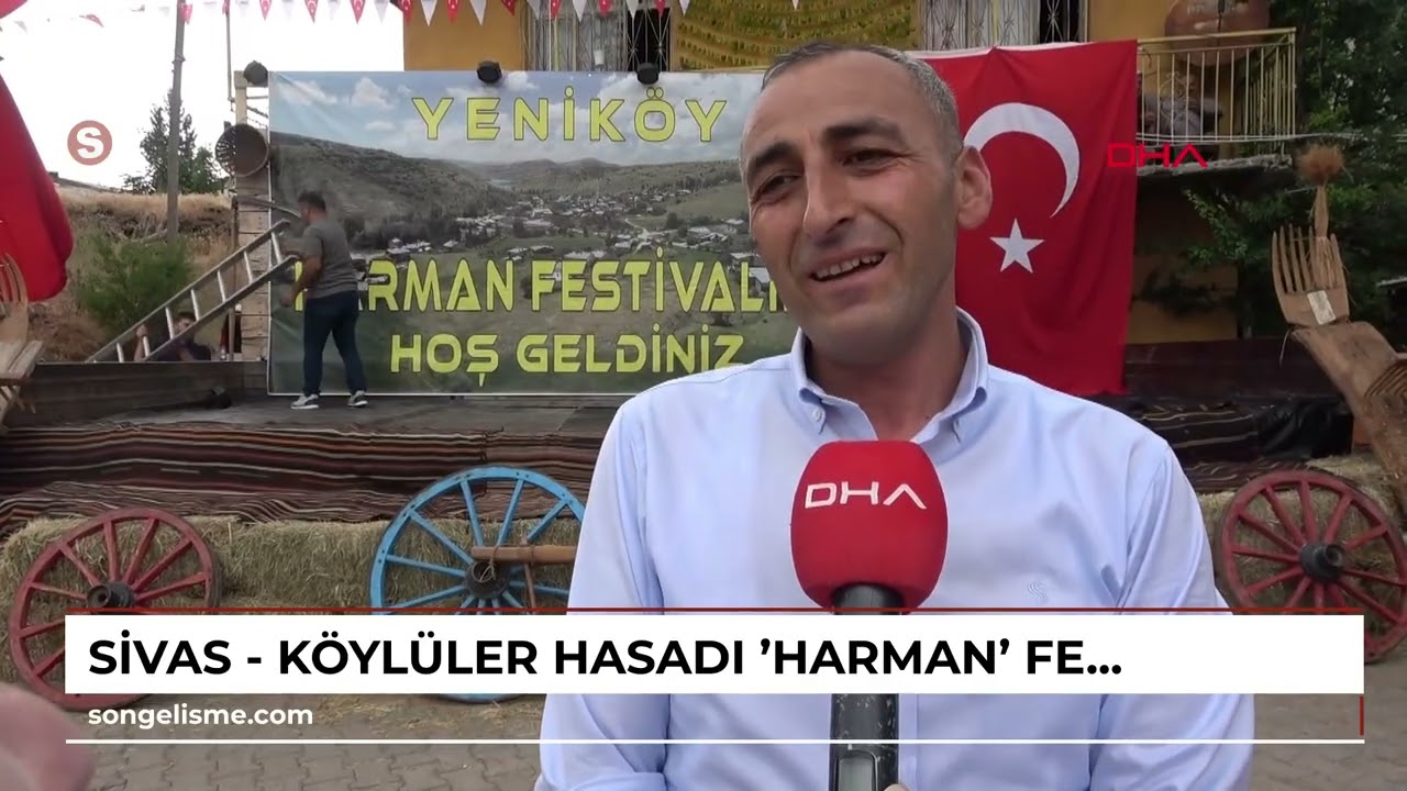 Sivas - Köylüler, hasadı 'harman' festivali ile kutladı