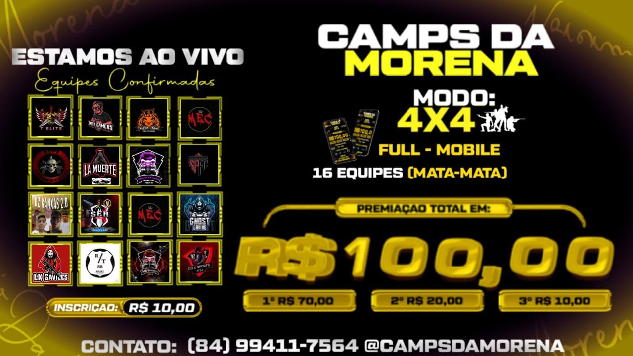 CAMPEONATO DE FREE FIRE DA MORENA - AVUS 🔥AO VIVO 